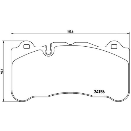 Brake Pad Set, disc brake BREMBO P50078