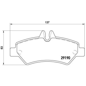 Σετ τακάκια, δισκόφρενα BREMBO P50084