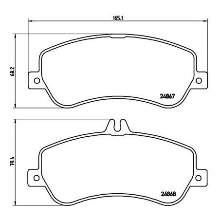 Σετ τακάκια, δισκόφρενα BREMBO P50086