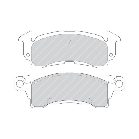 Brake Pad Set, disc brake FERODO FDB144