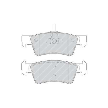 Brake Pad Set, disc brake FERODO FDB1460