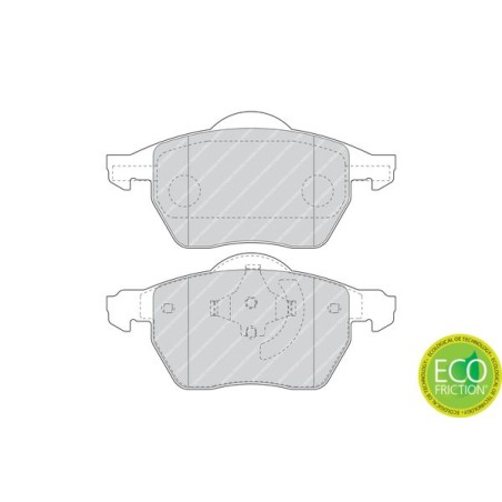 Brake Pad Set, disc brake FERODO FDB1495