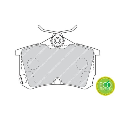 Brake Pad Set, disc brake FERODO FDB1506