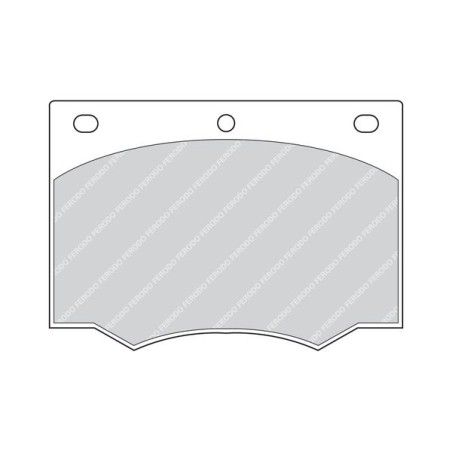 Brake Pad Set, disc brake FERODO FDB168