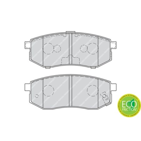 Brake Pad Set, disc brake FERODO FDB1970