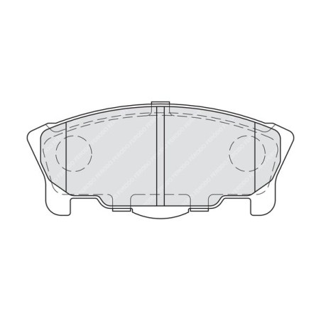 Brake Pad Set, disc brake FERODO FDB1987