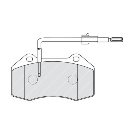 Brake Pad Set, disc brake FERODO FDB4040