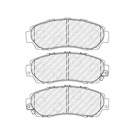 Brake Pad Set, disc brake FERODO FDB4161