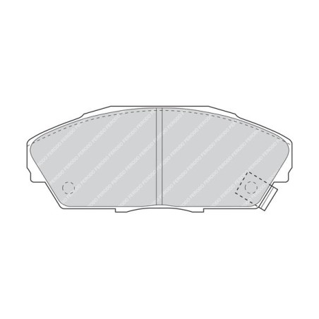 Brake Pad Set, disc brake FERODO FDB748