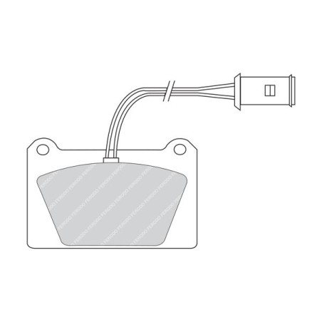 Brake Pad Set, disc brake FERODO FDB842