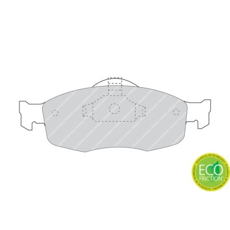 Brake Pad Set, disc brake FERODO FDB884