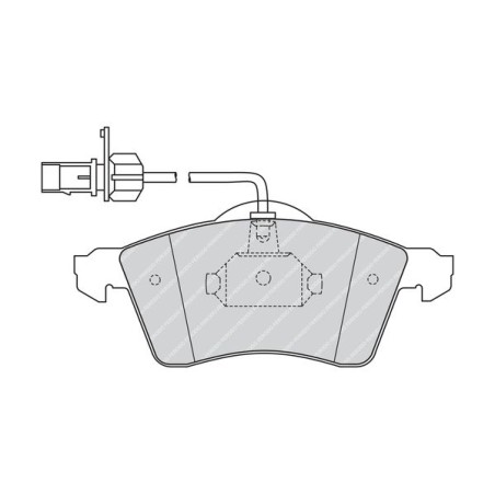 Brake Pad Set, disc brake FERODO FVR1518