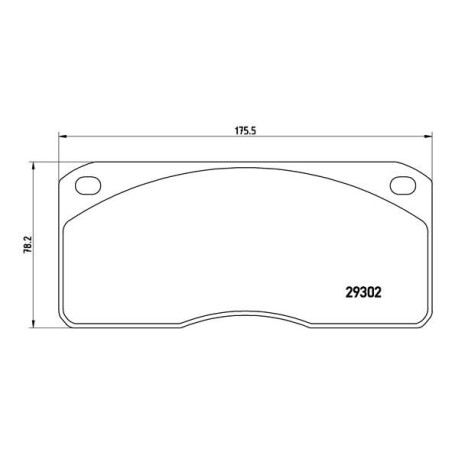 Brake Pad Set, disc brake BREMBO PA6011