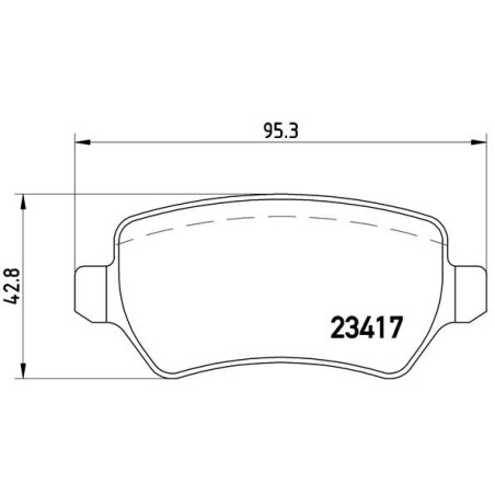 Σετ τακάκια, δισκόφρενα BREMBO P10013