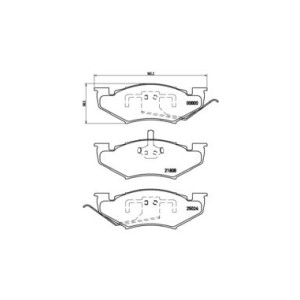 Σετ τακάκια, δισκόφρενα BREMBO P11005