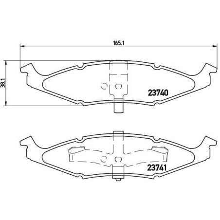 Σετ τακάκια, δισκόφρενα BREMBO P11009