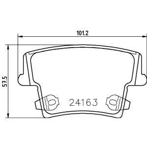 Σετ τακάκια, δισκόφρενα BREMBO P11018