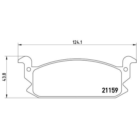 Σετ τακάκια, δισκόφρενα BREMBO P16004