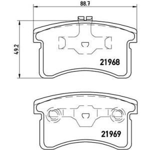 Σετ τακάκια, δισκόφρενα BREMBO P16006