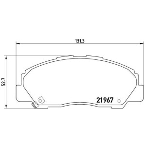 Σετ τακάκια, δισκόφρενα BREMBO P16010