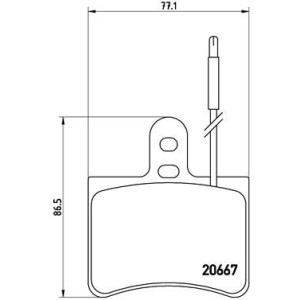 Σετ τακάκια, δισκόφρενα BREMBO P23010