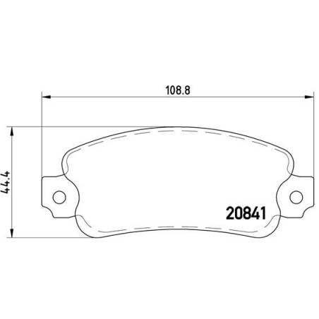 Brake Pad Set, disc brake BREMBO P23014