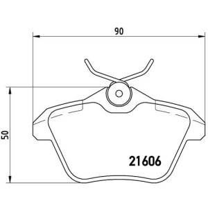Brake Pad Set, disc brake BREMBO P23067