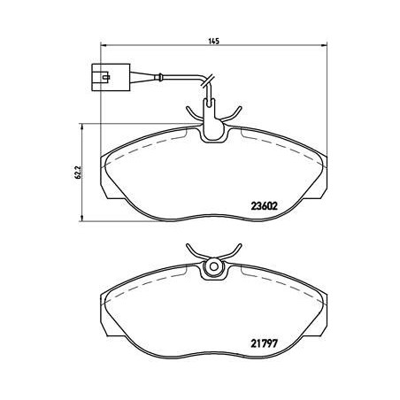 Σετ τακάκια, δισκόφρενα BREMBO P23083