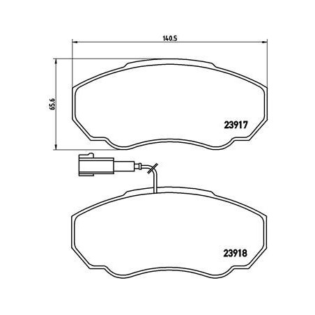 Σετ τακάκια, δισκόφρενα BREMBO P23091