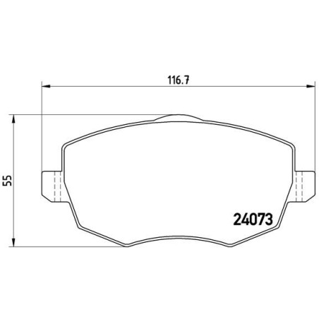 Σετ τακάκια, δισκόφρενα BREMBO P23094