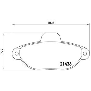 Σετ τακάκια, δισκόφρενα BREMBO P23096