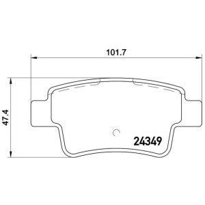 Σετ τακάκια, δισκόφρενα BREMBO P23104