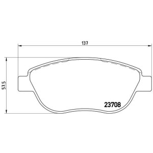 Σετ τακάκια, δισκόφρενα BREMBO P23119