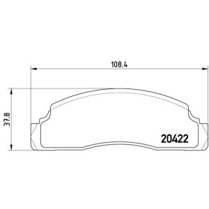 Σετ τακάκια, δισκόφρενα BREMBO P24009