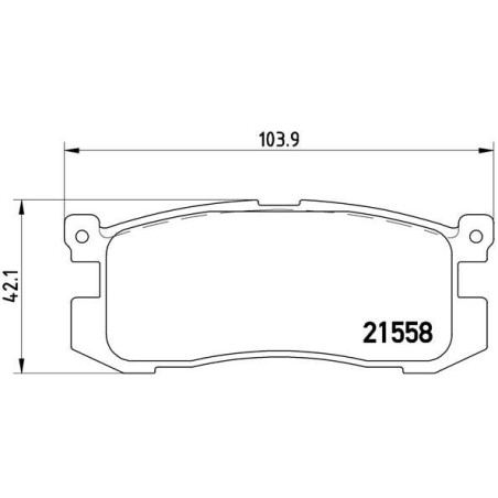 Σετ τακάκια, δισκόφρενα BREMBO P24025