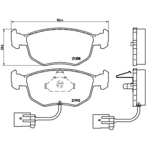 Σετ τακάκια, δισκόφρενα BREMBO P24035