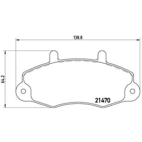 Σετ τακάκια, δισκόφρενα BREMBO P24049