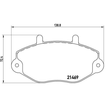 Σετ τακάκια, δισκόφρενα BREMBO P24050