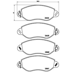 Brake Pad Set, disc brake BREMBO P24053