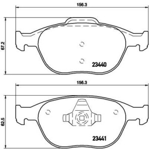 Brake Pad Set, disc brake BREMBO P24058