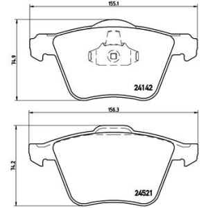 Σετ τακάκια, δισκόφρενα BREMBO P24077