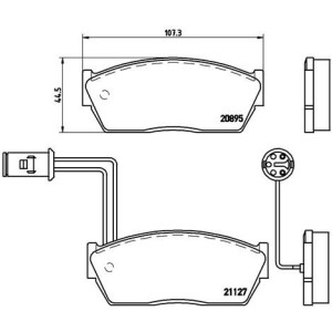 Σετ τακάκια, δισκόφρενα BREMBO P28009