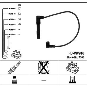 Σετ καλωδίων υψηλής τάσης NGK 7306