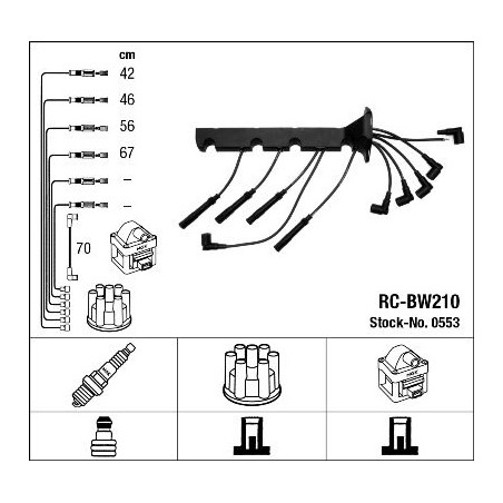 Ignition Cable Kit NGK 0553