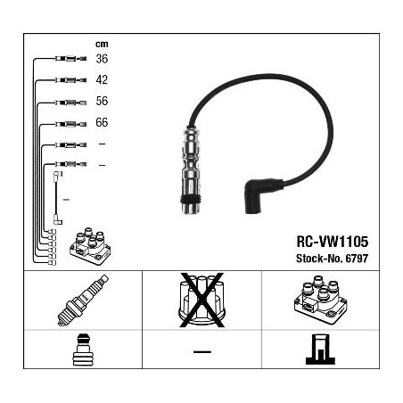 Ignition Cable Kit NGK 6797