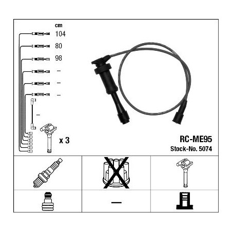 Ignition Cable Kit NGK 5074