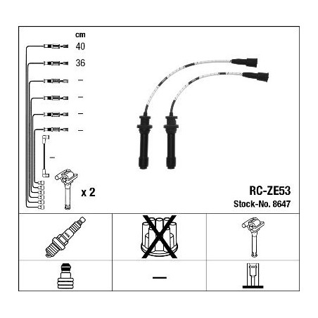 Ignition Cable Kit NGK 8647