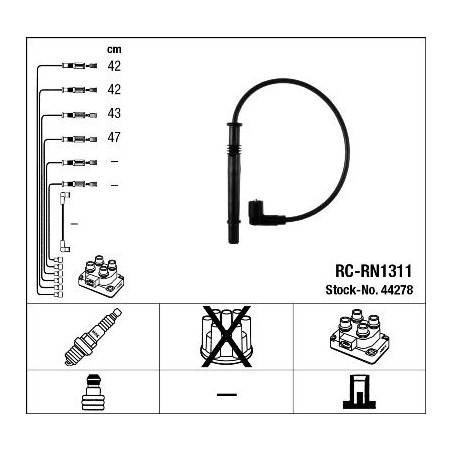 Ignition Cable Kit NGK 44278