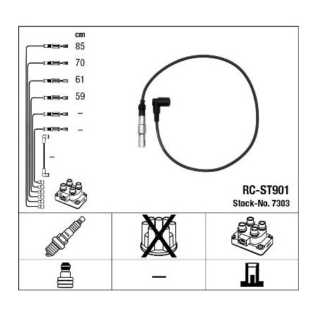 Ignition Cable Kit NGK 7303