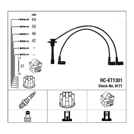 Ignition Cable Kit NGK 9171